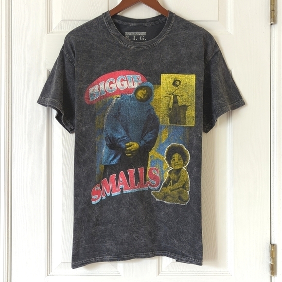 The Notorious B.I.G. Biggie Smalls Graphic Short Sleeve Crewneck T-shirt Gray L - Picture 1 of 9